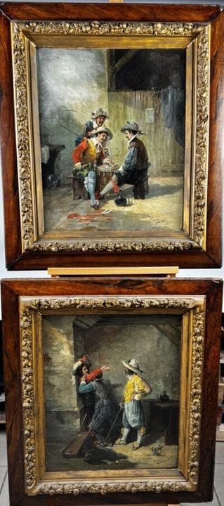 Eugène-Pierre APPERT (1814-1867), 
Los mosqueteros