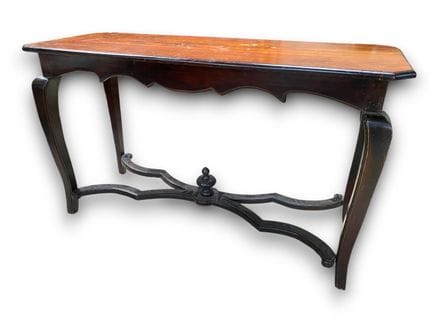 Consola de madera maciza de estilo clásico con pat