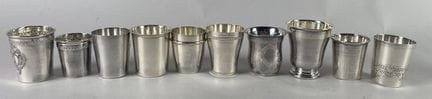 10 timbales de plata Minerve
740 g netos
