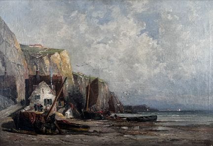 G. Jourdan
«Barcas en la playa»
Óleo sobre lienzo,