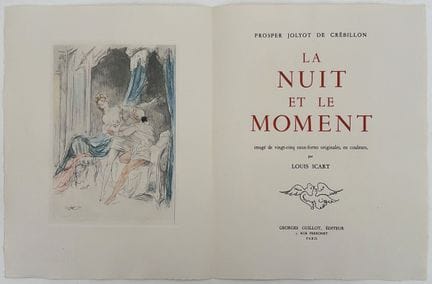 [ICART]. CRÉBILLON. THE NIGHT AND THE MOMENT. Pari