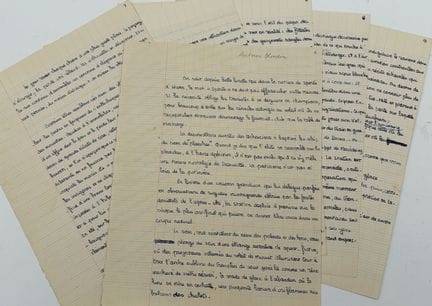 [AUTOGRAPH]. BLONDIN (Antoine). COMPLETE MANUSCRIP