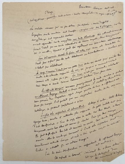 [AUTOGRAPH]. FLAUBERT (Gustave). HANDWRITTEN NOTES
