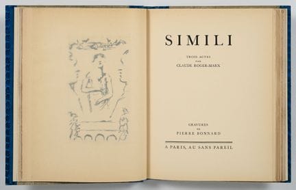 MARX (Claude-Roger). SIMILI. Three acts. P., Au Sa