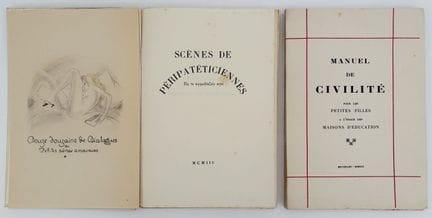 [CURIOSA]. LOUŸS (Pierre). SCÈNES DE PÉRIPATÉTICIE
