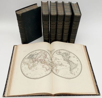 MALTE-BRUN. UNIVERSAL GEOGRAPHY + COMPLETE ATLAS O