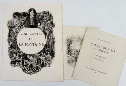 LA FONTAINE (J. de). FIVE TALES. Paris: Pharmacien