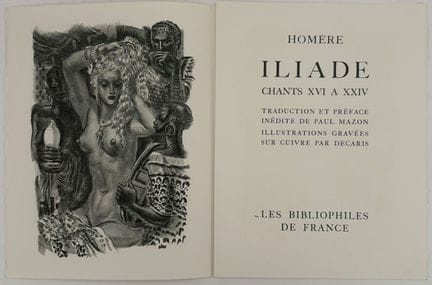 [DECARIS]. HOMER. THE ILIAD. Books XVI through XXI