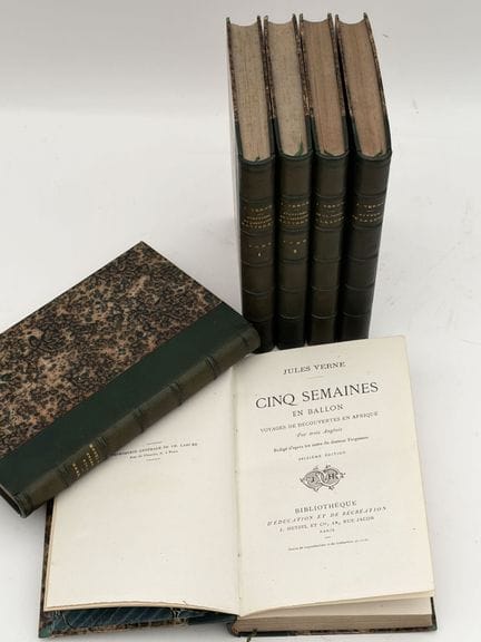 VERNE (Jules). SET OF 5 TITLES, first editions, in