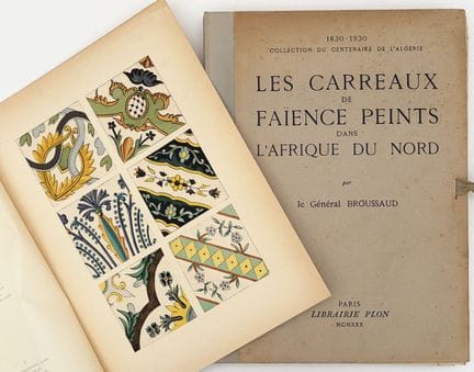 [ALGERIA]. BROUSSAUD (General). PAINTED FAIENCE TI