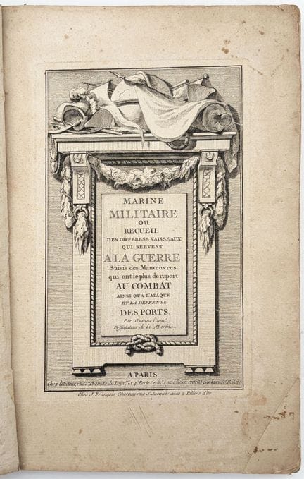 OZANNE (Nicolas Marie). MARINE MILITAIRE, or A Col