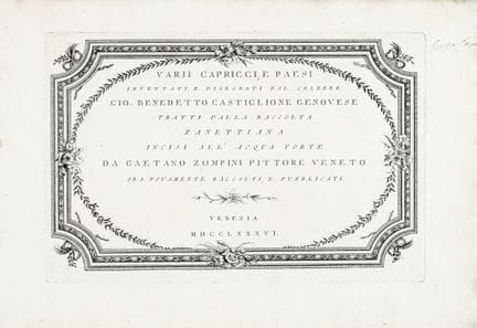Gaetano Zompini, Divers caprices et paysages imagi
