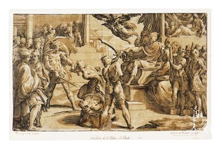 Antonio da Trento, Martyre de deux saints. Vers 15