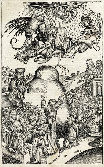 Michael Wolgemut Hartmann Schedel, Le sermon de l'
