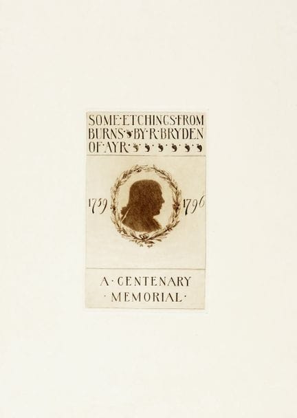 Robert Bryden, Une série de gravures de Burns / Un