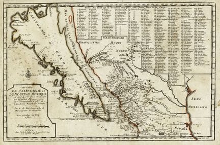 Nicolas De Fer, This map of California and New Mex