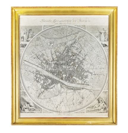 Federico Fantozzi, Geometric Map of Florence on a 