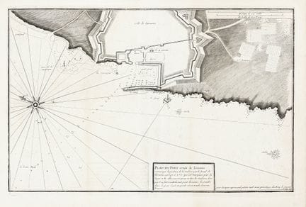 Jacques Ayrouard, Map of the Port and Harbor of Li