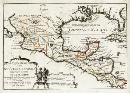 Nicolas De Fer, Old Mexico or New Spain, Including