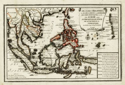Nicolas De Fer, The Philippine Islands and the Lar