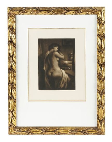 塔维克·弗兰蒂谢克·西蒙，一套包含两幅以女性为主题的版画。1906-1942年。1) 《戴帽女子肖像