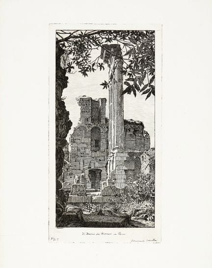 《欢迎，逃兵》，由4幅版画组成的套装。1912-1919年。1) 《马格纳纳波利山》。1918年。铜