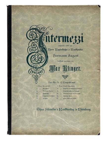 Max Klinger, Intermezzi – Opus IV. 1881. Wundersch