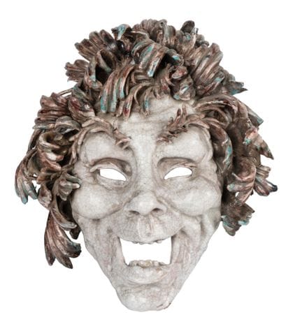 Glazed ceramic. 27x24x9 cm. "E. PATTARINO / ITALY"