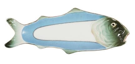 Glazed ceramic. 13 x 36 cm. Manufacturer's stamps 