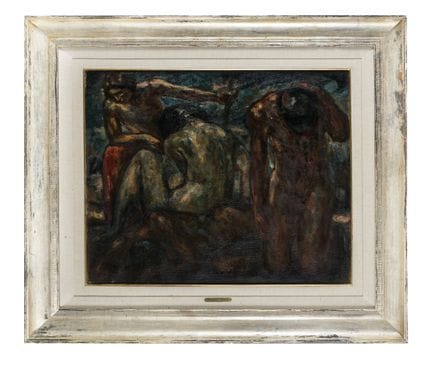 Oil on canvas. 64 x 77.3 cm. The artist’s metal pl