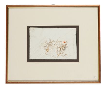 Recueil de 5 dessins à l'encre de différentes coul