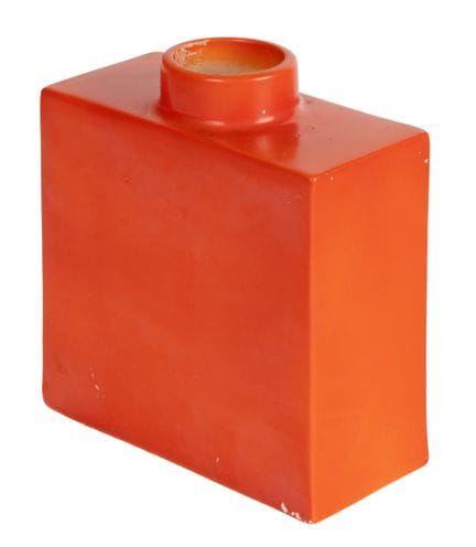 Glazed ceramic. 17x15x7 cm. A fired ink stamp read