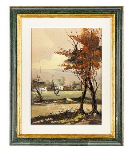 Huile sur carton entoilé. 39,7 x 30 cm. Signée dan