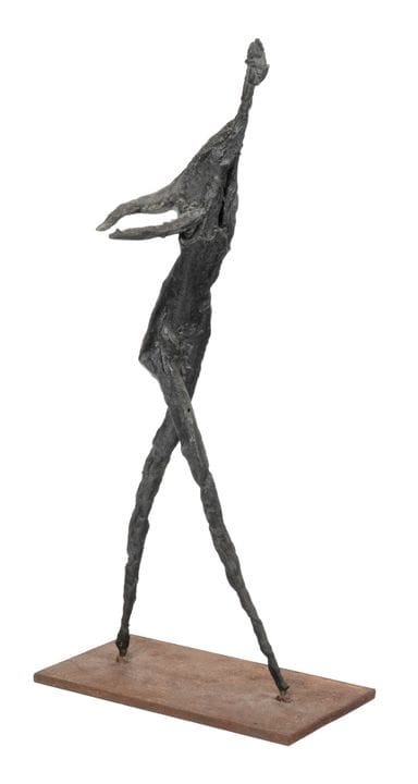 Bronze on an iron base. 40 x 19 x 10 cm. (1) Sligh