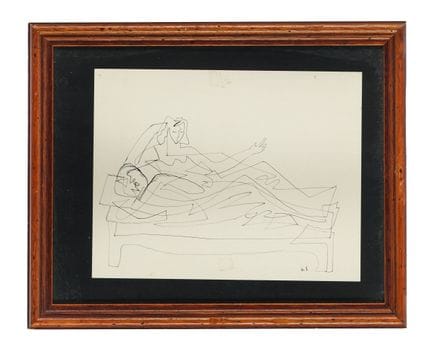 Gino Severini, Reclining Woman. 1936. Pen and Indi