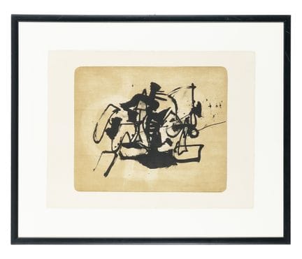 Afro Basaldella, Hamburg Museum. 1964. Lithograph.