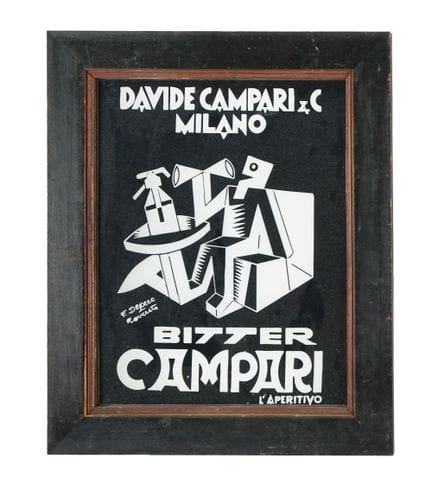 Fortunato Depero [after], Bitter Campari: The Aper