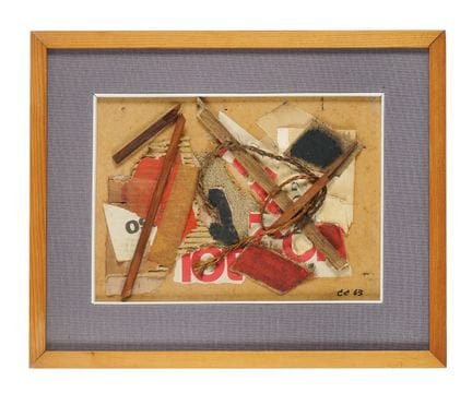 Claudio Cintoli, Composition. 1963. Collage of var