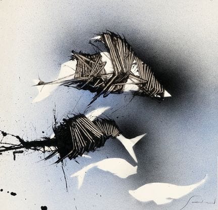 Emilio Scanavino, Untitled. 1979. Acrylic on cardb