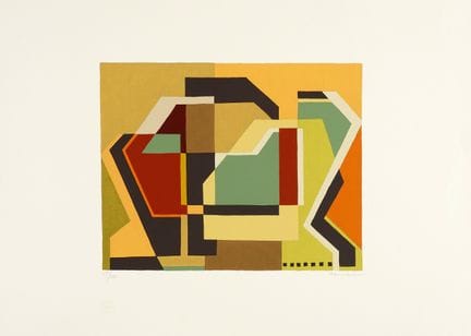 Mario Radice, Untitled.  Silkscreen print. 295 x 3