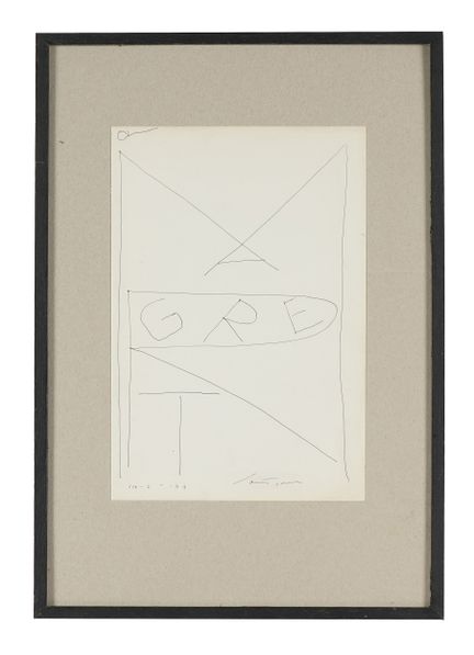 Giuseppe Santomaso, Margret. 1974. Ballpoint pen o
