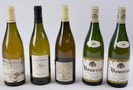 Ensemble de 5 bouteilles états et appellations div