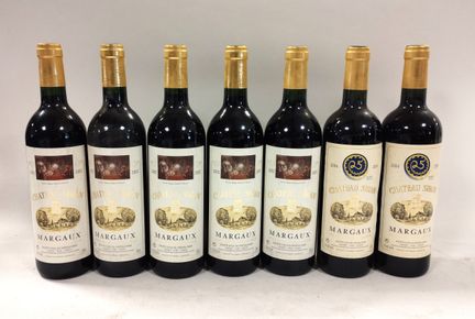 波尔多红葡萄酒，玛歌，西兰酒庄，2002 年，5 瓶；2004 年，2 瓶