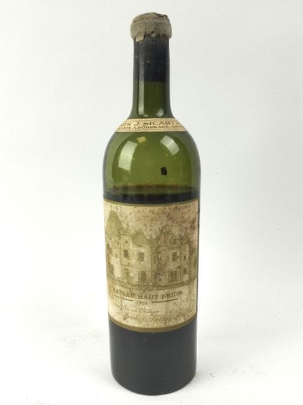 波尔多红葡萄酒，格拉夫，Château Haut-Brion，1919年，1瓶，瓶盖损坏，三分之一低