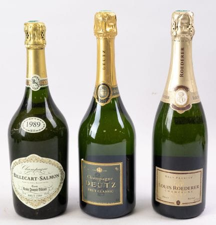 Champagner,
- Deutz, Brut Classic
- Louis Roederer