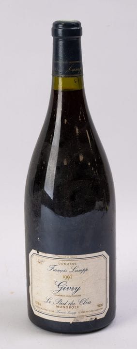 勃艮第红葡萄酒，吉夫里，“Le Pied du Clou”独家酒庄，弗朗索瓦·卢姆普，1997年，1