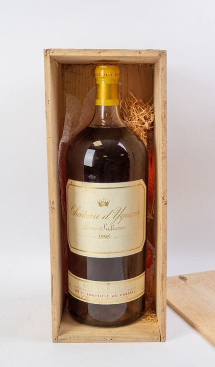 波尔多白葡萄酒，苏玳，伊甘酒庄，1995 年，1 瓶 Methuselah（6 升），带木箱（倒酒）