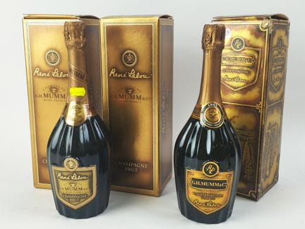 Champagner, Mumm, René Lalou, 1985, 3 Flaschen in 