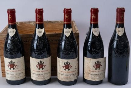 罗讷河谷红葡萄酒，教皇新堡，塞尔吉耶酒庄，2012年，5瓶