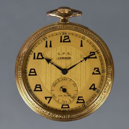LAMINOR Schweiz
Taschenuhr mit vergoldetem Gehäuse